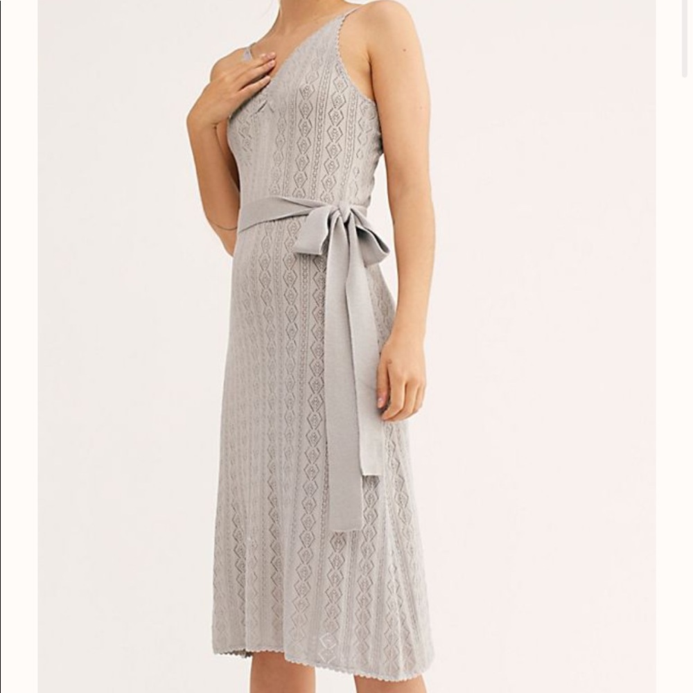 LoveShackFancy Lila Slip in Petticoat Grey
